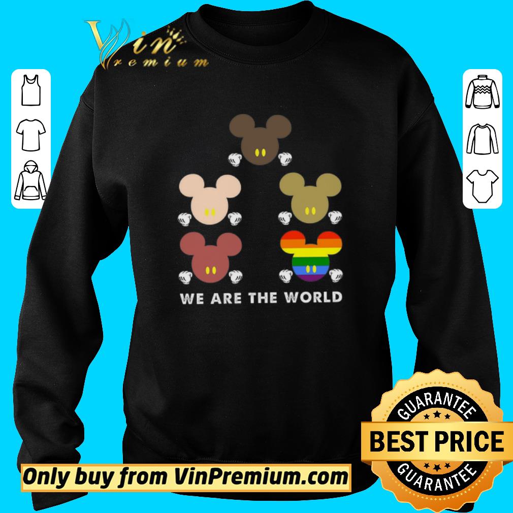 Awesome Lgbt Mickey Mouse We Are The World shirt 2 Awesome Lgbt Mickey Mouse We Are The World shirt