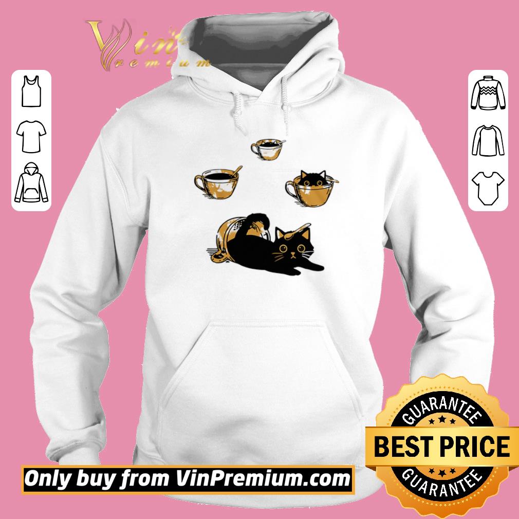 Hot Black Cat Love Coffee shirt