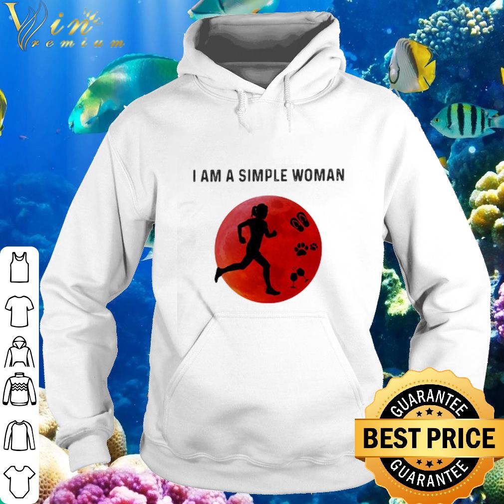 Cool I Am A Simple Woman Running Paw Wine Sunset shirt 6 Cool I Am A Simple Woman Running Paw Wine Sunset shirt