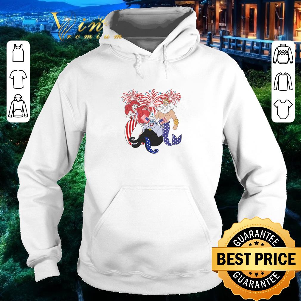 Hot Mermaid Ursula and King Triton 4th of July shirt