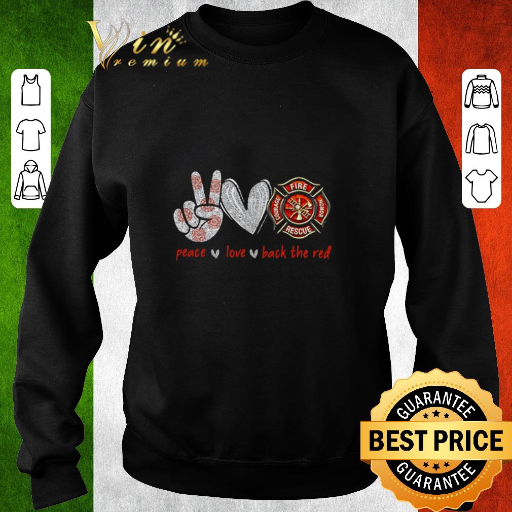 Original Peace Love Back The Red diamond shirt