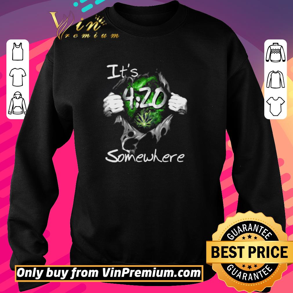 Hot Weed It's 420 Somewhere shirt