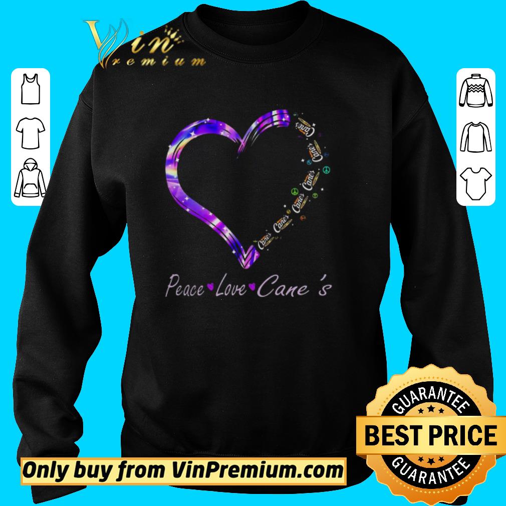 Original Peace Love Raising Cane’s Chicken Fingers Heart shirt 6 Original Peace Love Raising Cane’s Chicken Fingers Heart shirt