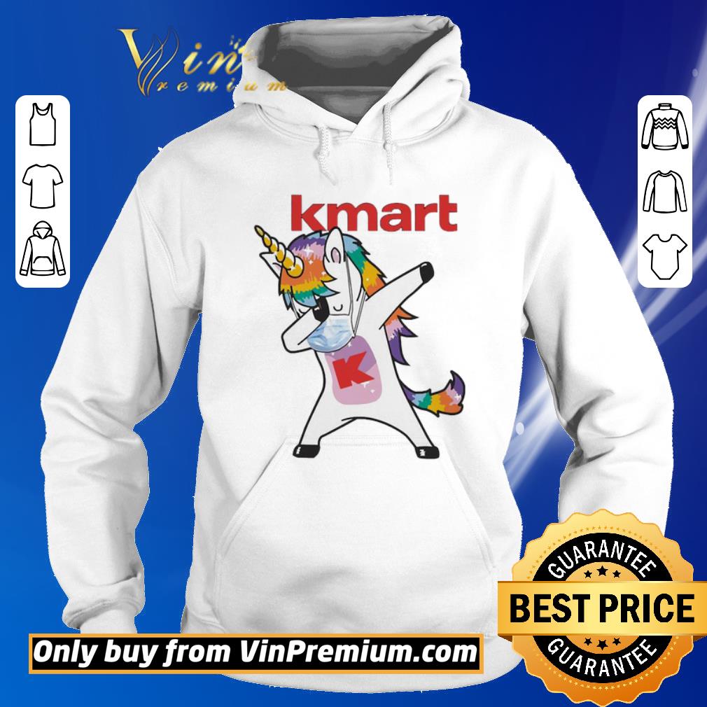 Awesome Dabbing Unicorn mask Kmart logo Coronavirus shirt