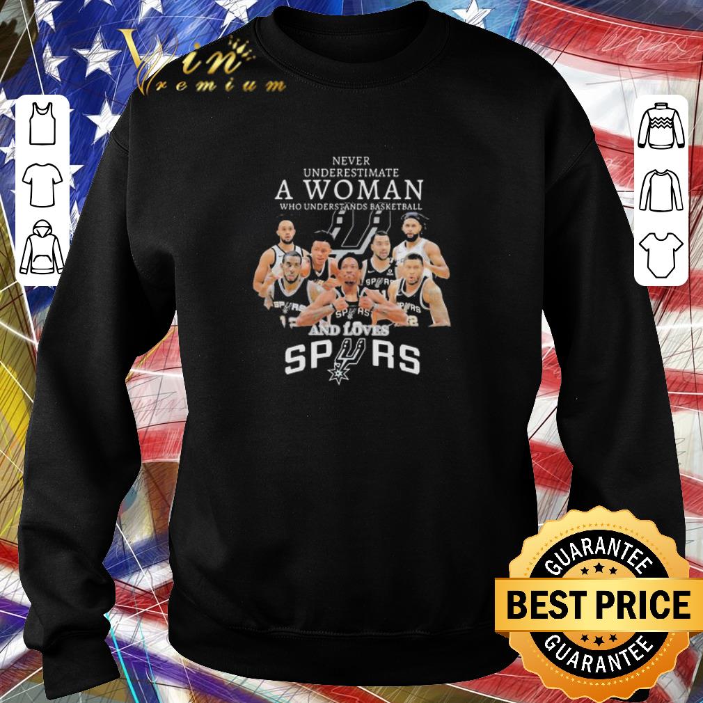Top Never Underestimate A Woman Who Understands San Antonio Spurs shirt 6 Top Never Underestimate A Woman Who Understands San Antonio Spurs shirt