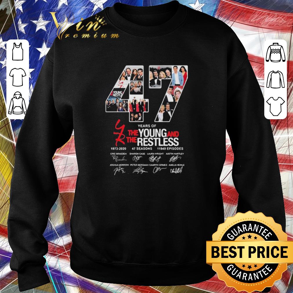 Nice 47 Years Of The Young And The Restless 1973-2020 47 Seasons 11949 Ep shirt