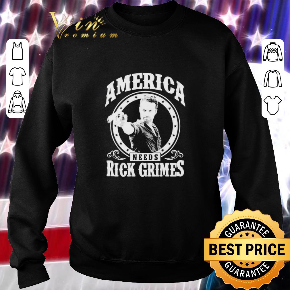 Nice The Walking Dead America Needs Rick Grimes 4th Of July shirt