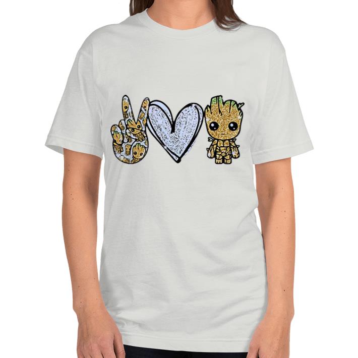 Top Peace Love And Baby Groot shirt 3 Top Peace Love And Baby Groot shirt 3