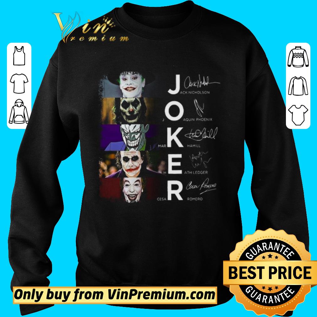 Awesome Joker Movie Signature Jack Nicholson Joaquin Phoenix Mark Hamill Heath Ledger shirt 6 Awesome Joker Movie Signature Jack Nicholson Joaquin Phoenix Mark Hamill Heath Ledger shirt