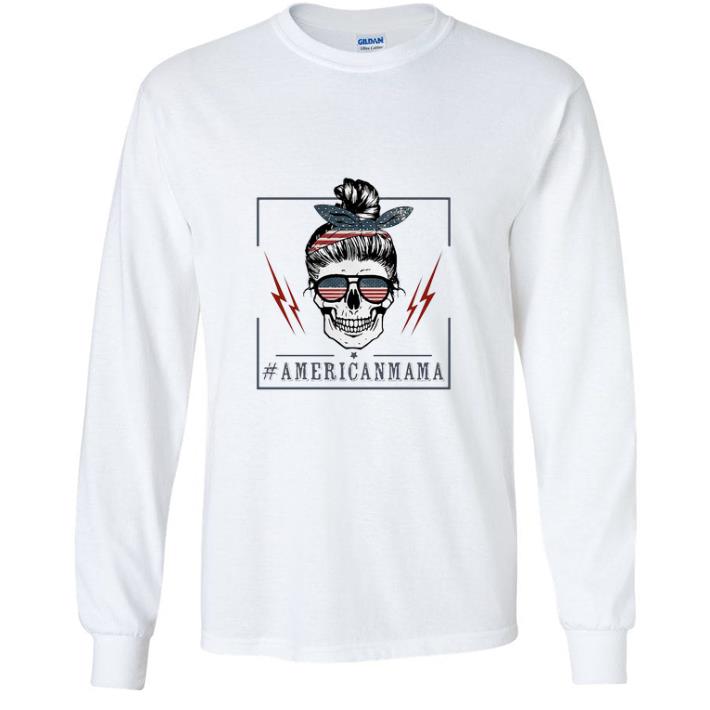 Hot Mother Skull 4th Of July #Americanmama American Flag shirt