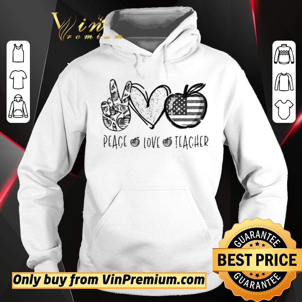 Pretty Peace love teacher american flag independence day shirt 6 Pretty Peace love teacher american flag independence day shirt