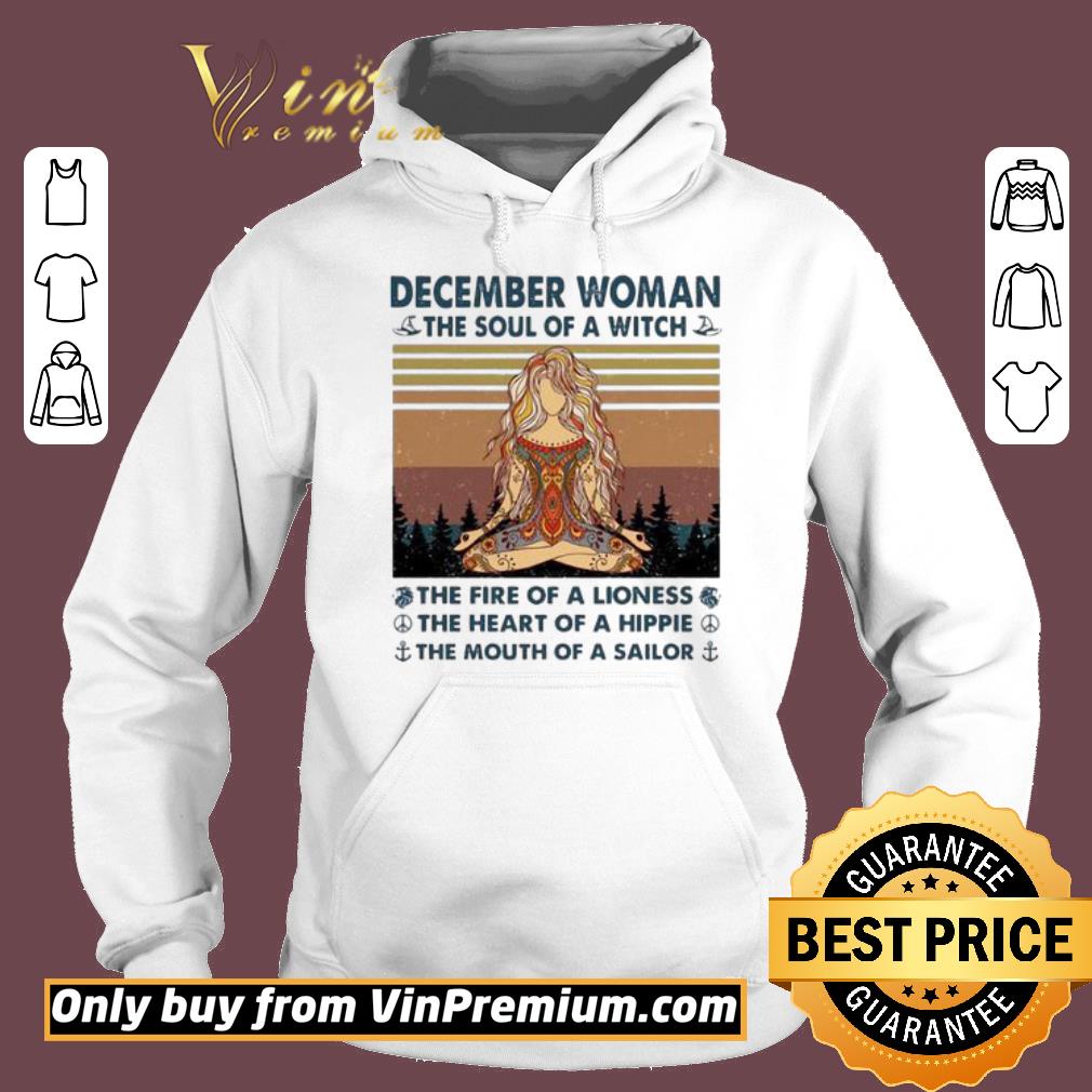Original Yoga Girl hippie December woman the soul of a witch vintage shirt
