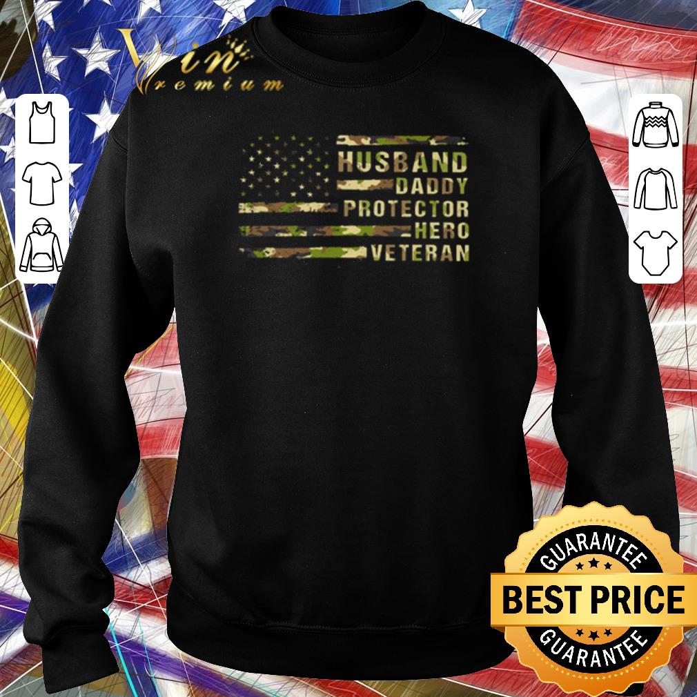 Awesome Camouflage American Flag Husband Daddy Protector Hero Veteran.png