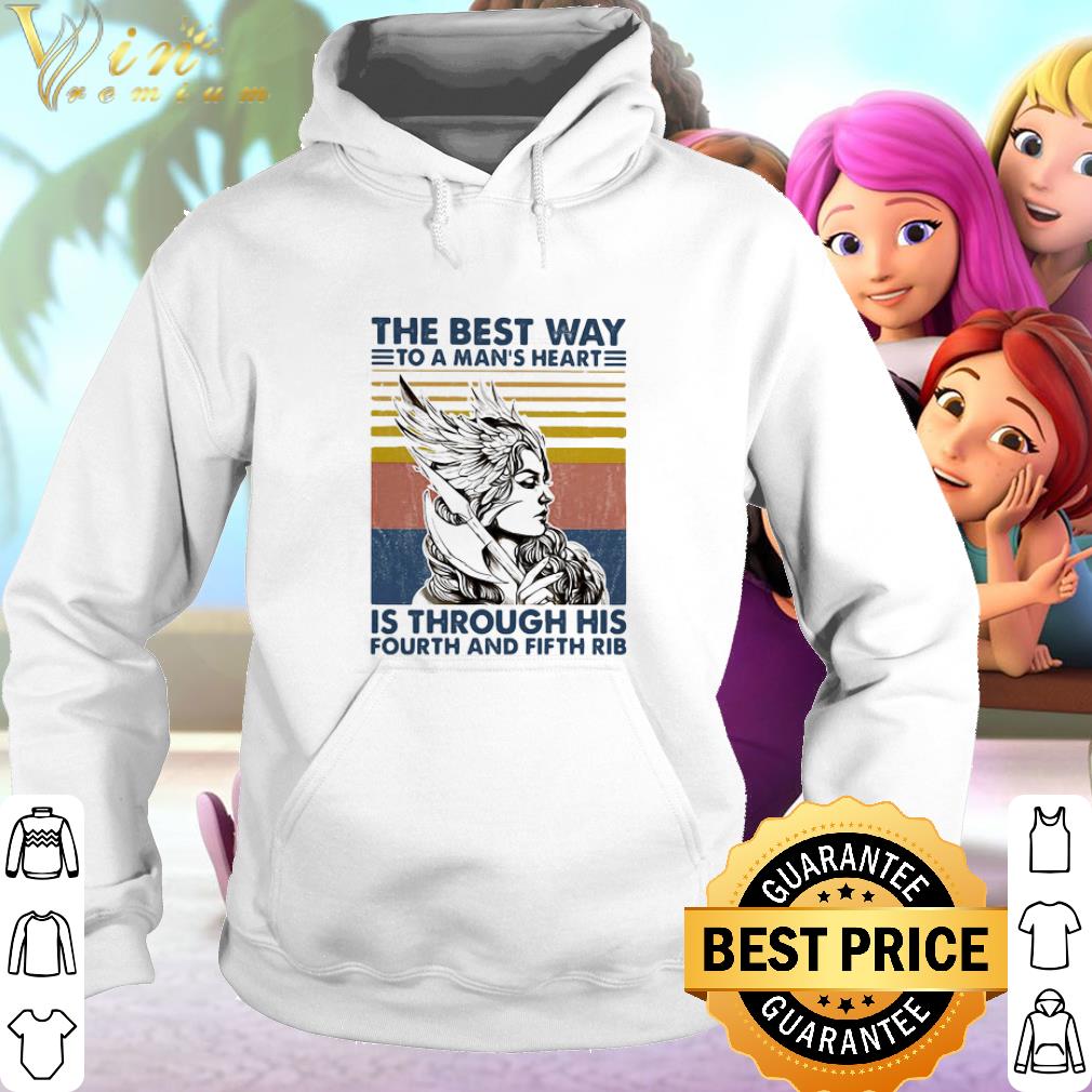 Cool Viking The Best Way To A Man’s Heart Is Through His Fourth And Fifth Rib shirt
