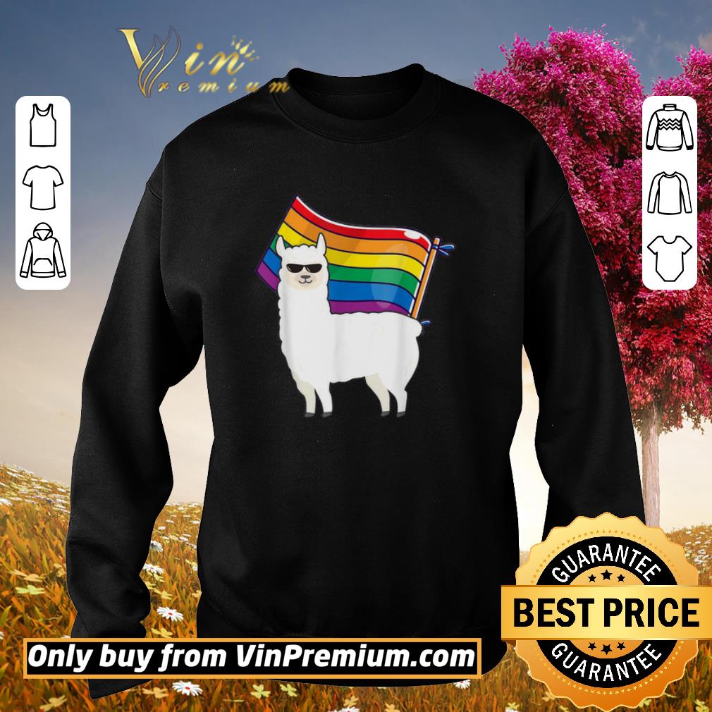Pretty Lgbt Flag Llama Gay Lesbian Rainbow shirt 6 Pretty Lgbt Flag Llama Gay Lesbian Rainbow shirt