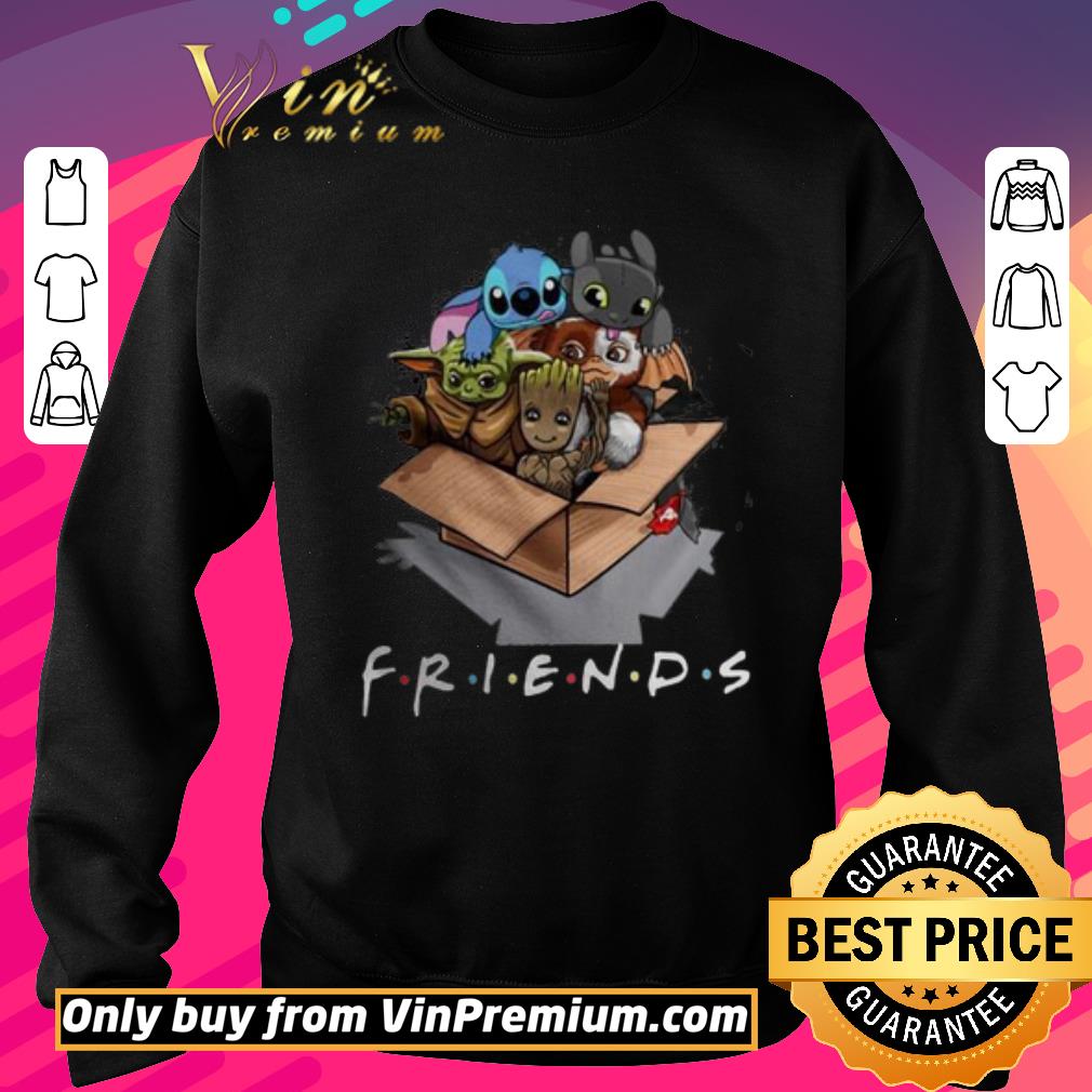 Awesome Friends Stitch Toothless Yoda Groot in box shirt