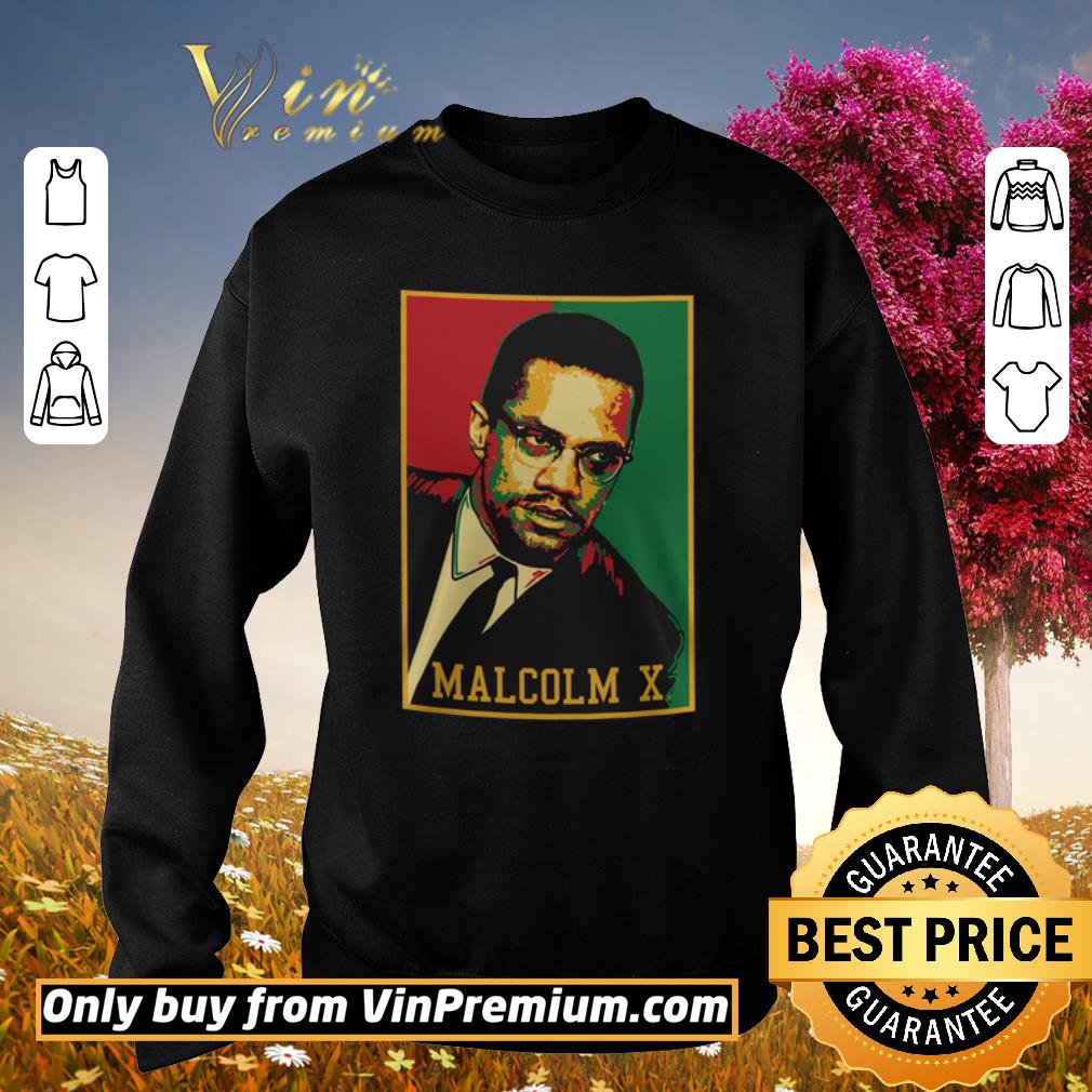 Awesome Malcolm X Retro Polo shirt
