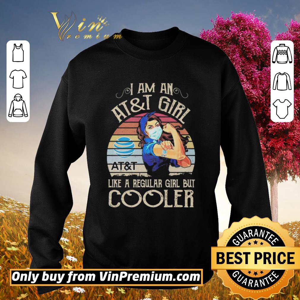 Pretty Strong girl mask i am a at&t girl like a regular girl but cooler vintage retro shirt