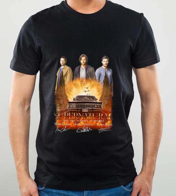 Great Supernatural 15 Seasons 327 Episodes 2005-2020 Signatures shirt
