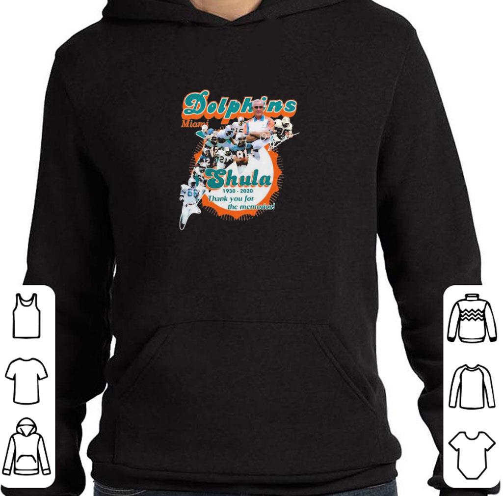 Official Miami Dolphins Don Shula 1930 2020 Thank You For The Memories shirt