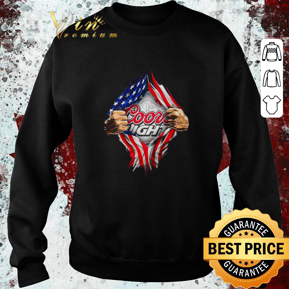Hot Coors Light inside me American Flag shirt