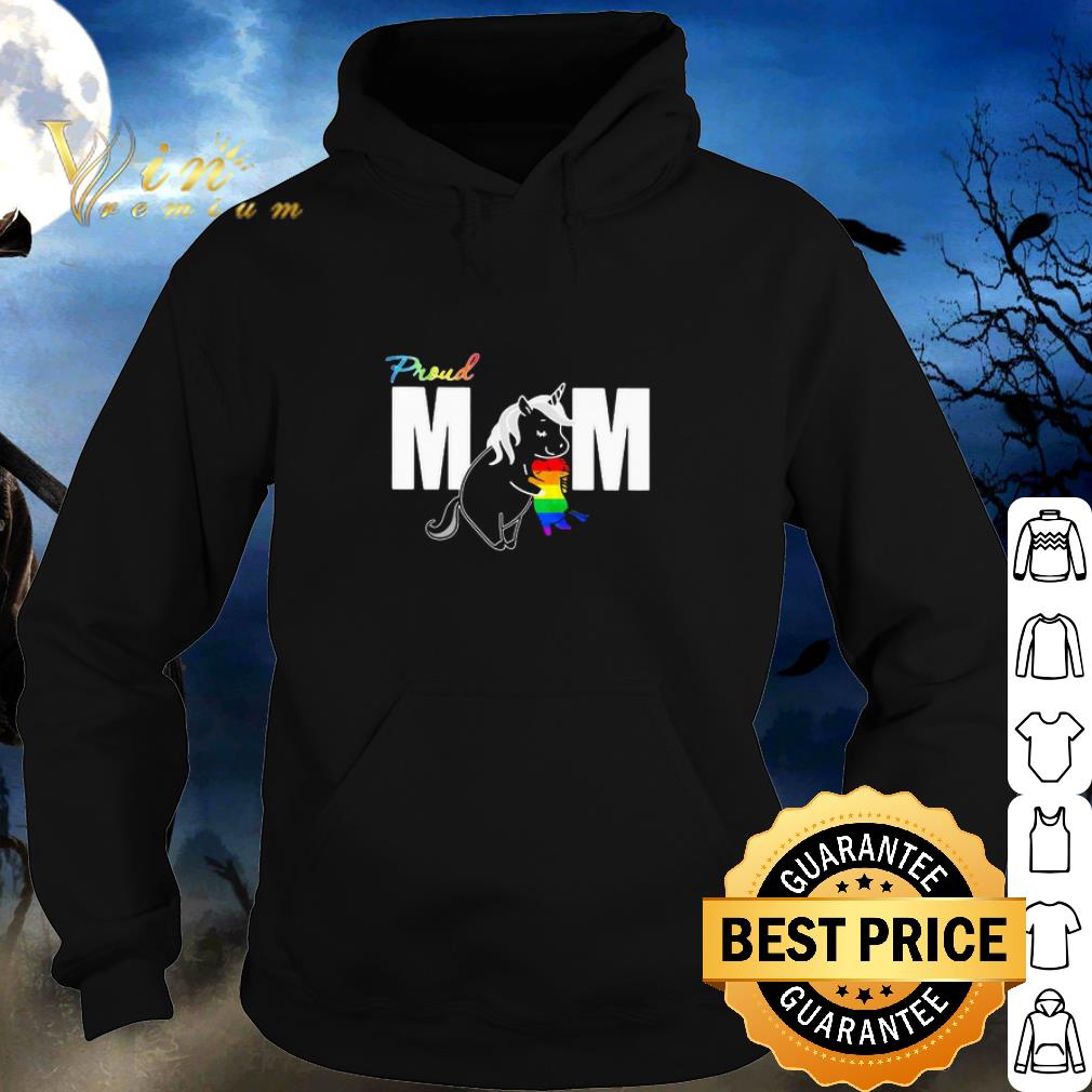 Original Unicorn proud mom LGBT mother's day shirt