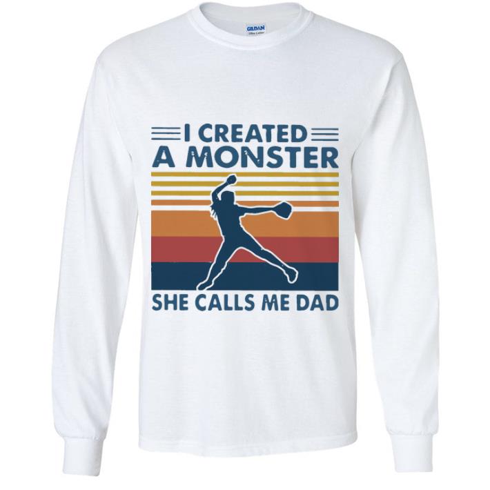 Top Vintage I Created A Monster She Calls Me Dad shirt