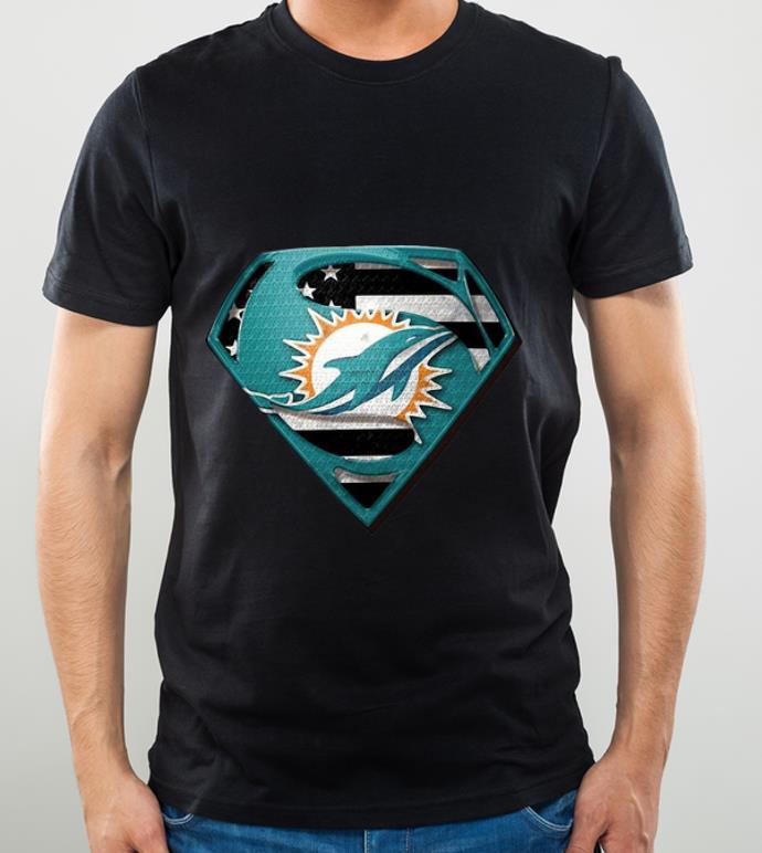 Premium Superman Miami Dolphins American Flag shirt