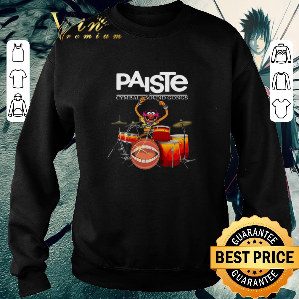 Pretty The Muppet Playing Drum Paiste Cymbals Sound Gongs Logo shirt