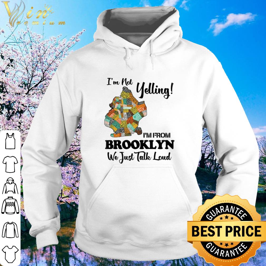Original I’m Not Yelling I’m From Brooklyn Map We Just Take Loud shirt