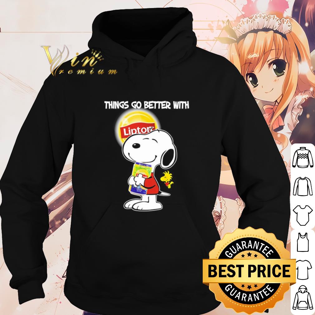 Cool Snoopy thing will better with Lipton logo shirt