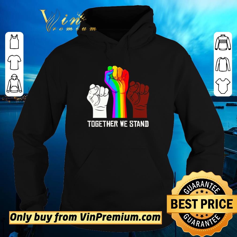 Awesome Together we stand LGBT Juneteenth shirt