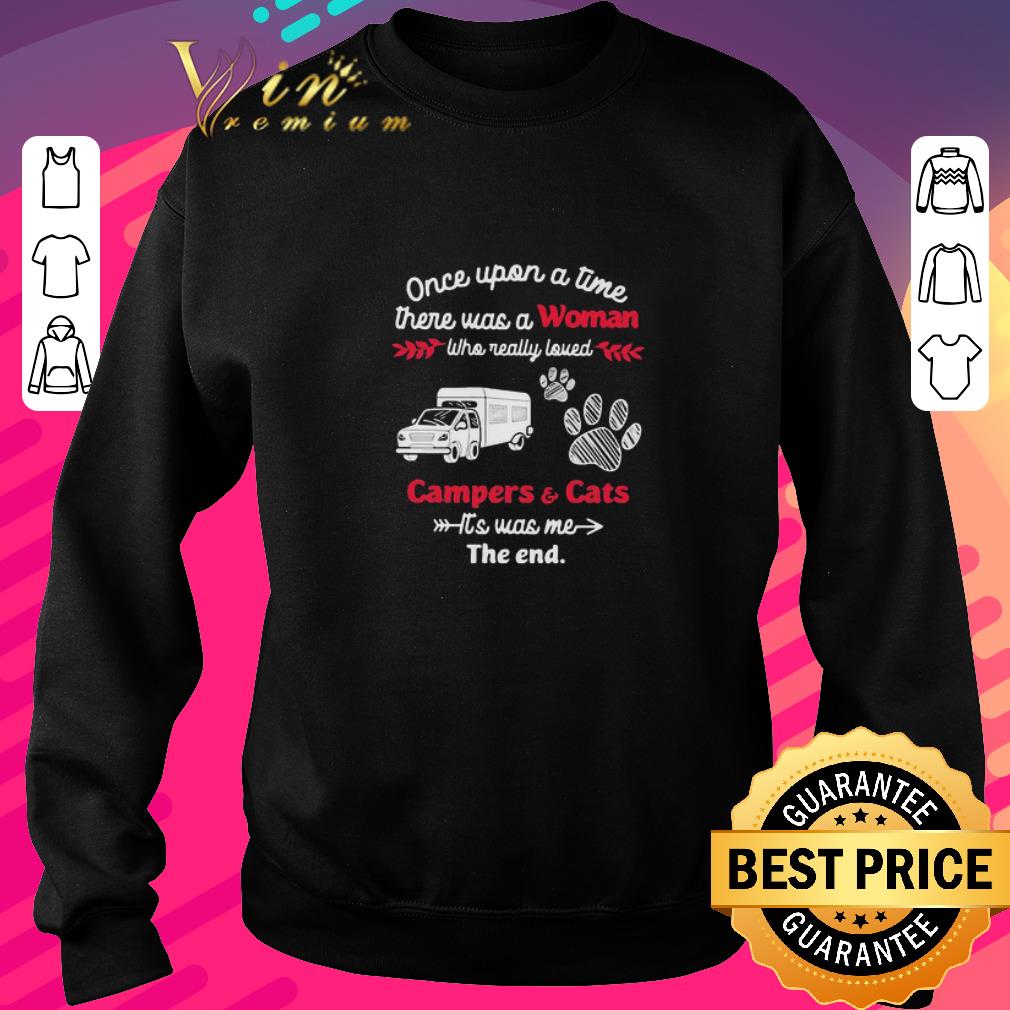 Official Once upon a time there was a girl who really loved campers and cats paw shirt 6 Official Once upon a time there was a girl who really loved campers and cats paw shirt
