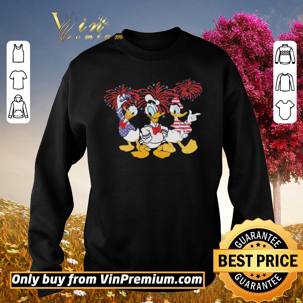 Awesome Donald duck firework american flag independence day shirt