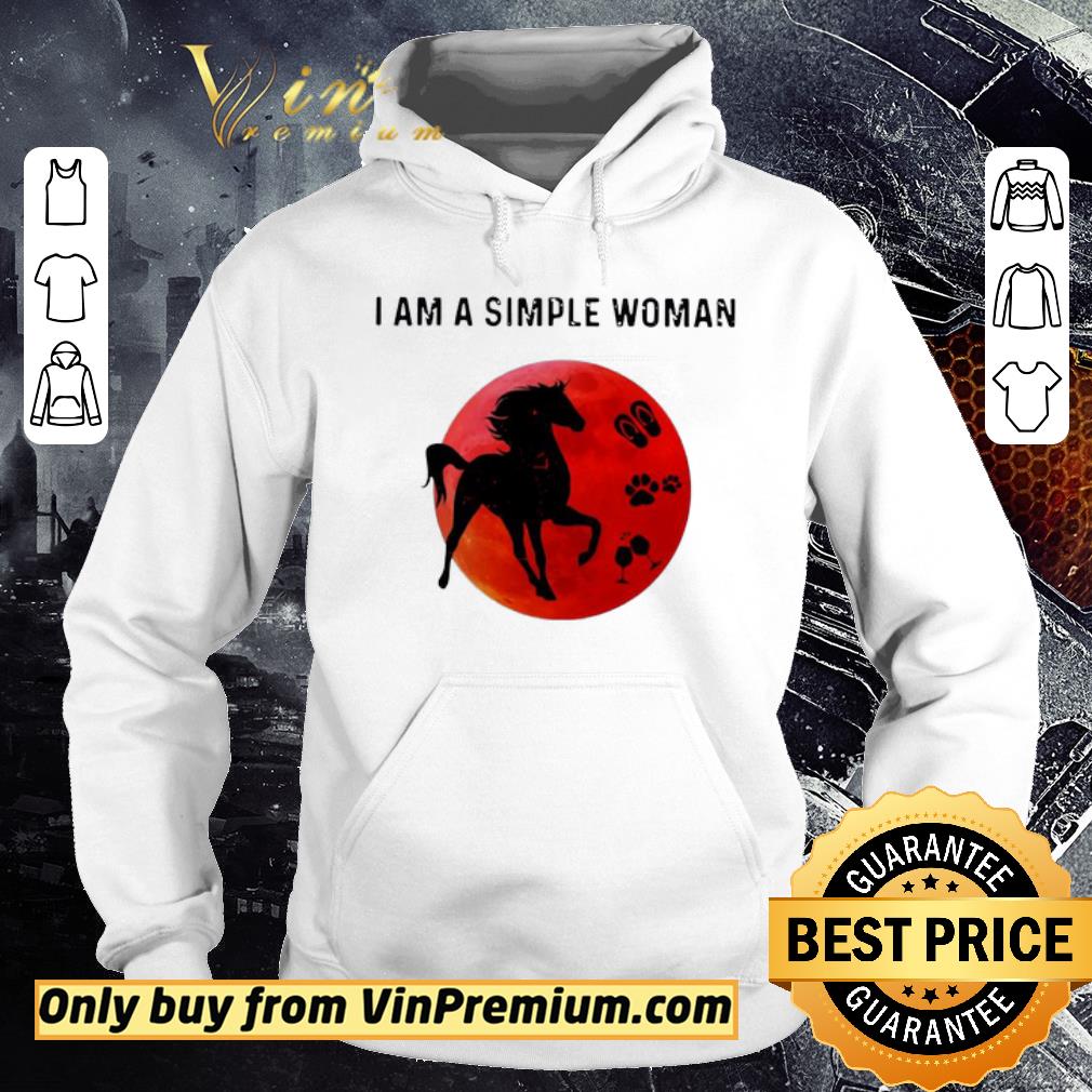 Pretty I Am A Simple Woman Horses shirt
