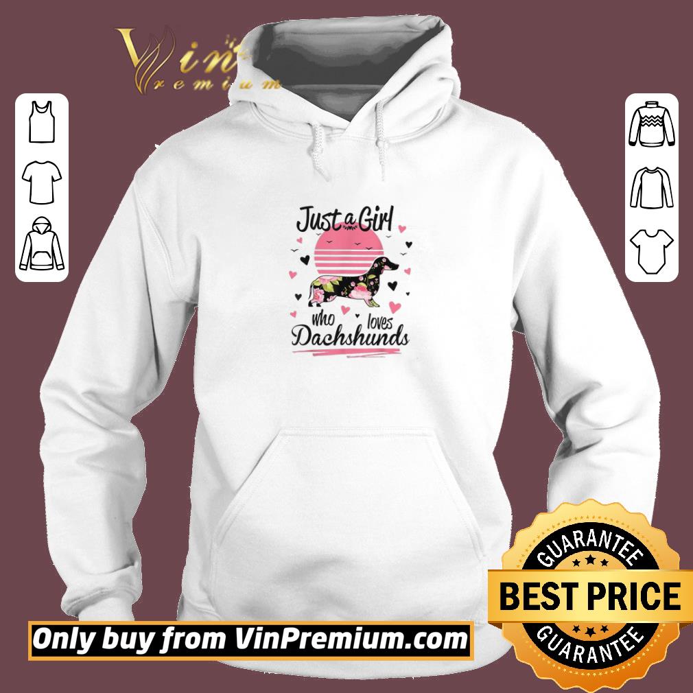Hot Just A Girl Who Loves Dachshunds shirt 6 Hot Just A Girl Who Loves Dachshunds shirt