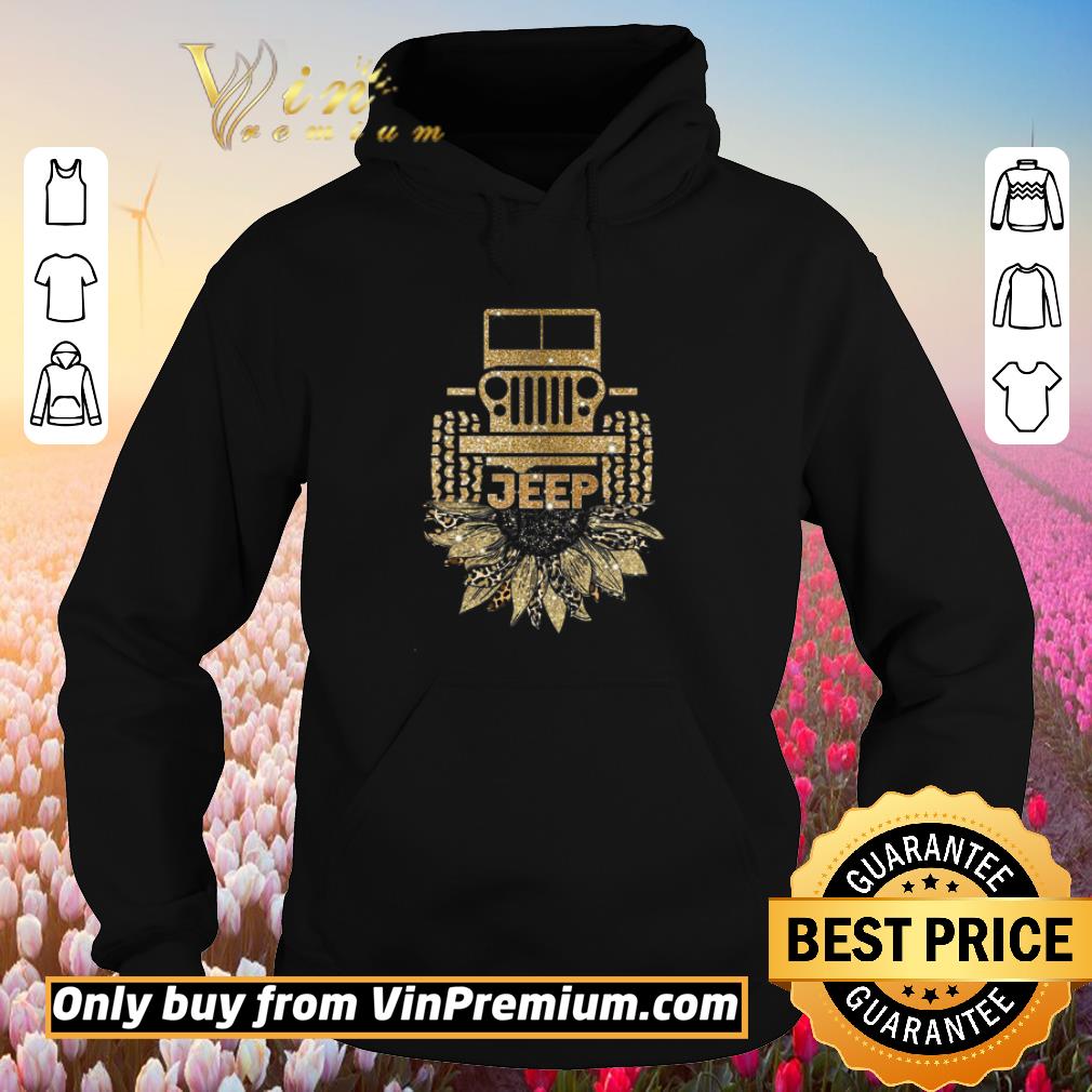 Nice Jeep Sunflower Leopard shirt