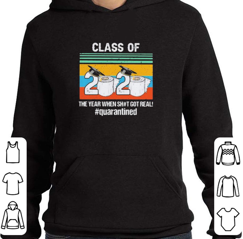 Awesome Graduate Class Of 2020 Quarantined Coronavirus Vintage shirt