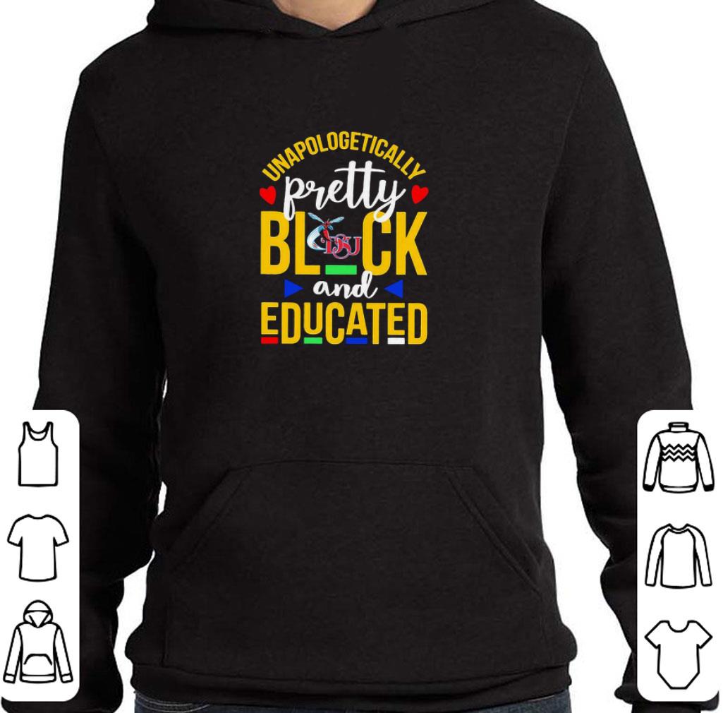 Nice Unapologetically Pretty Black And Educated Delaware State University Logo shirt