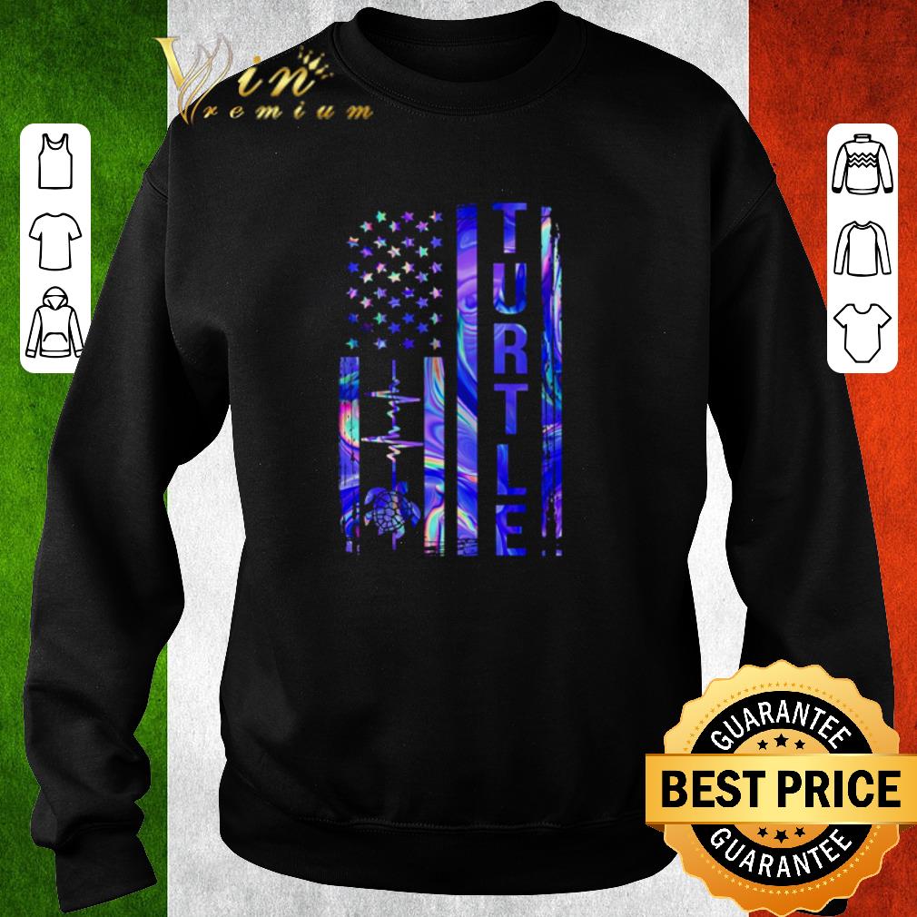 Top Turtle and American flag shirt