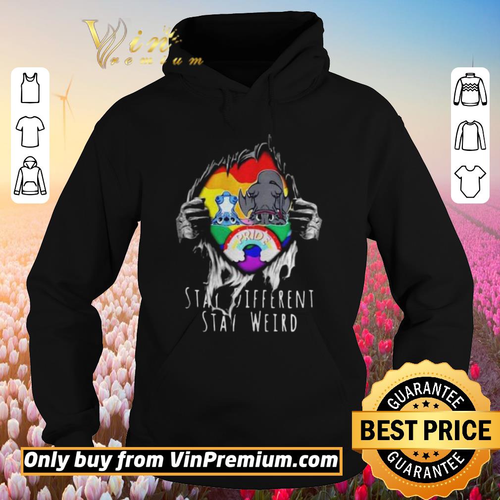 Hot Blood Inside Me Stitch And Night Fury Stay Different Stay Weird shirt
