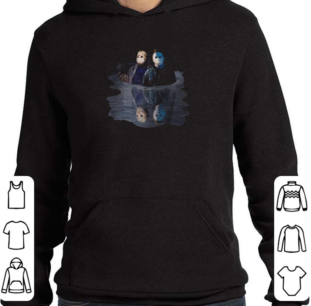 Awesome Jason Voorhees Michael Myers Reflection Water Mirror Horror Movie shirt
