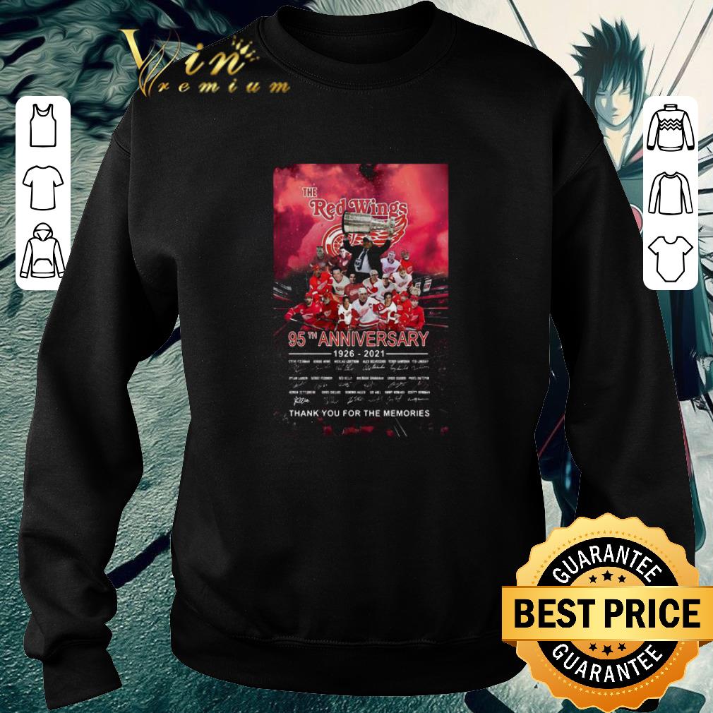 Official The Detroit Red Wings 95th Anniversary 1926 2021 Signatures Poster shirt 6 Official The Detroit Red Wings 95th Anniversary 1926 2021 Signatures Poster shirt
