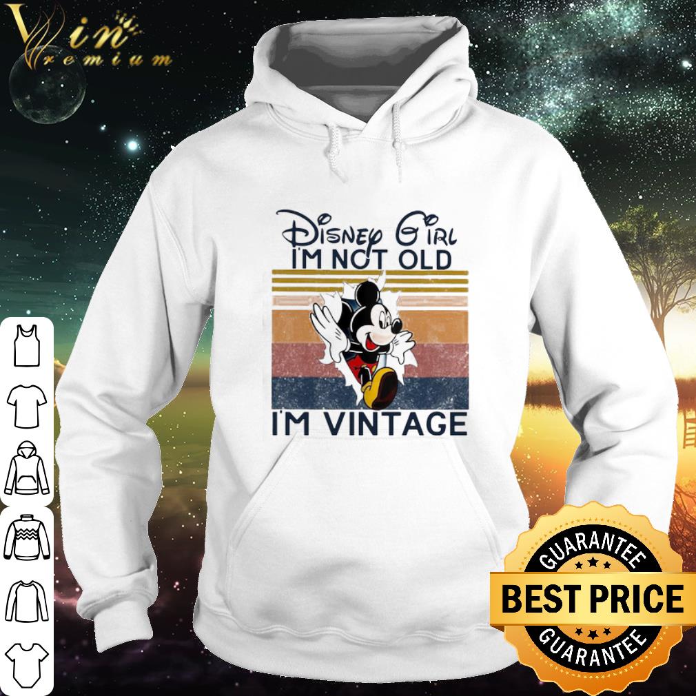 Top Mickey Mouse torn paper Disney Girl I’m Not Old I’m Vintage shirt