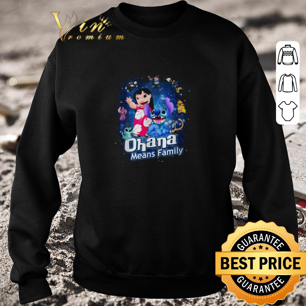 Funny Disney Stitch And Lilo Ohana Means Family shirt