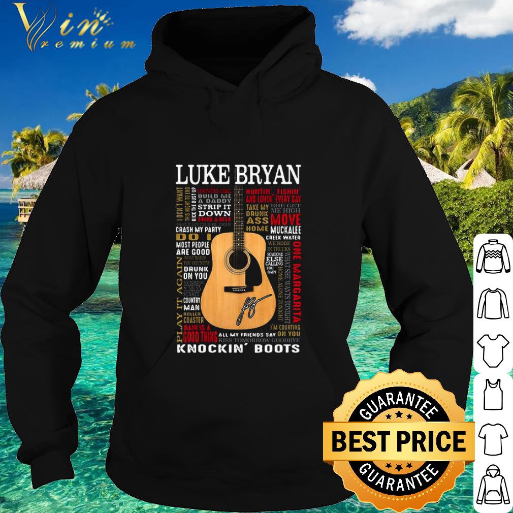 Top Guitar Luke Bryan All My Friends Say Knockin Boots Signature shirt 2 Top Guitar Luke Bryan All My Friends Say Knockin Boots Signature shirt