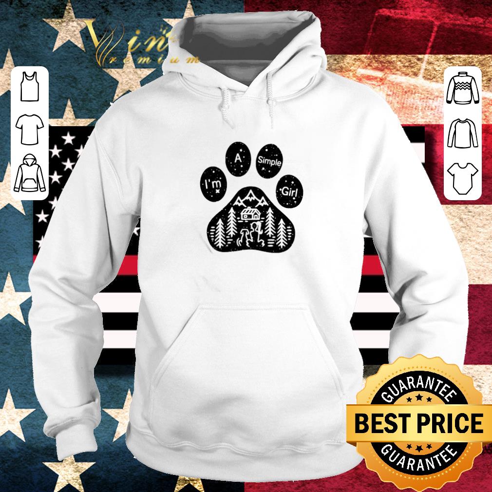 Top I'm A Simple Girl Dog Paw shirt 2 Top I'm A Simple Girl Dog Paw shirt