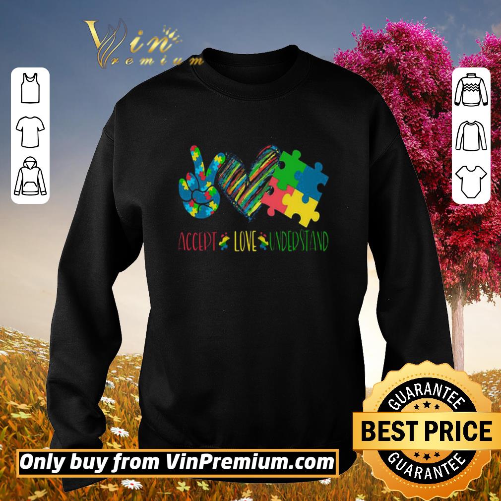 Hot Accept love understand autism awareness shirt 2 Hot Accept love understand autism awareness shirt