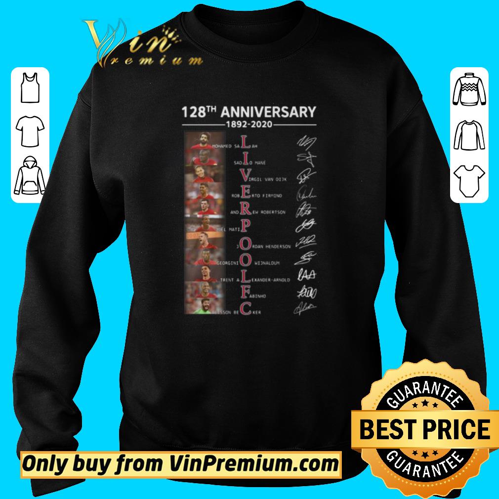Awesome Liverpool 128th Anniversary 1892 2020 Signatures shirt 2 Awesome Liverpool 128th Anniversary 1892 2020 Signatures shirt