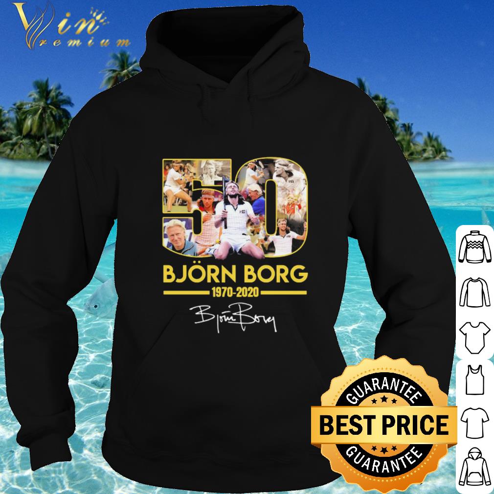 Official 50 Bjorn Borg Tennis Player 1970-2020 Signature shirt